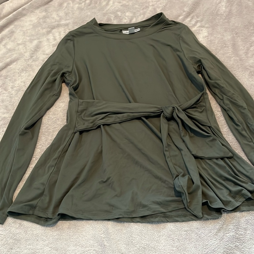 Olive Maternity Shirt